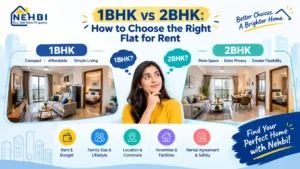 1BHK vs 2BHK: How to Choose the Right Flat for Rent