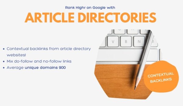 buy Article directories backlinks (contextual backlinks)