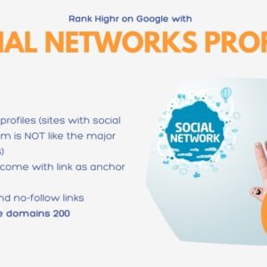 Buy Social networks profiles backlinks